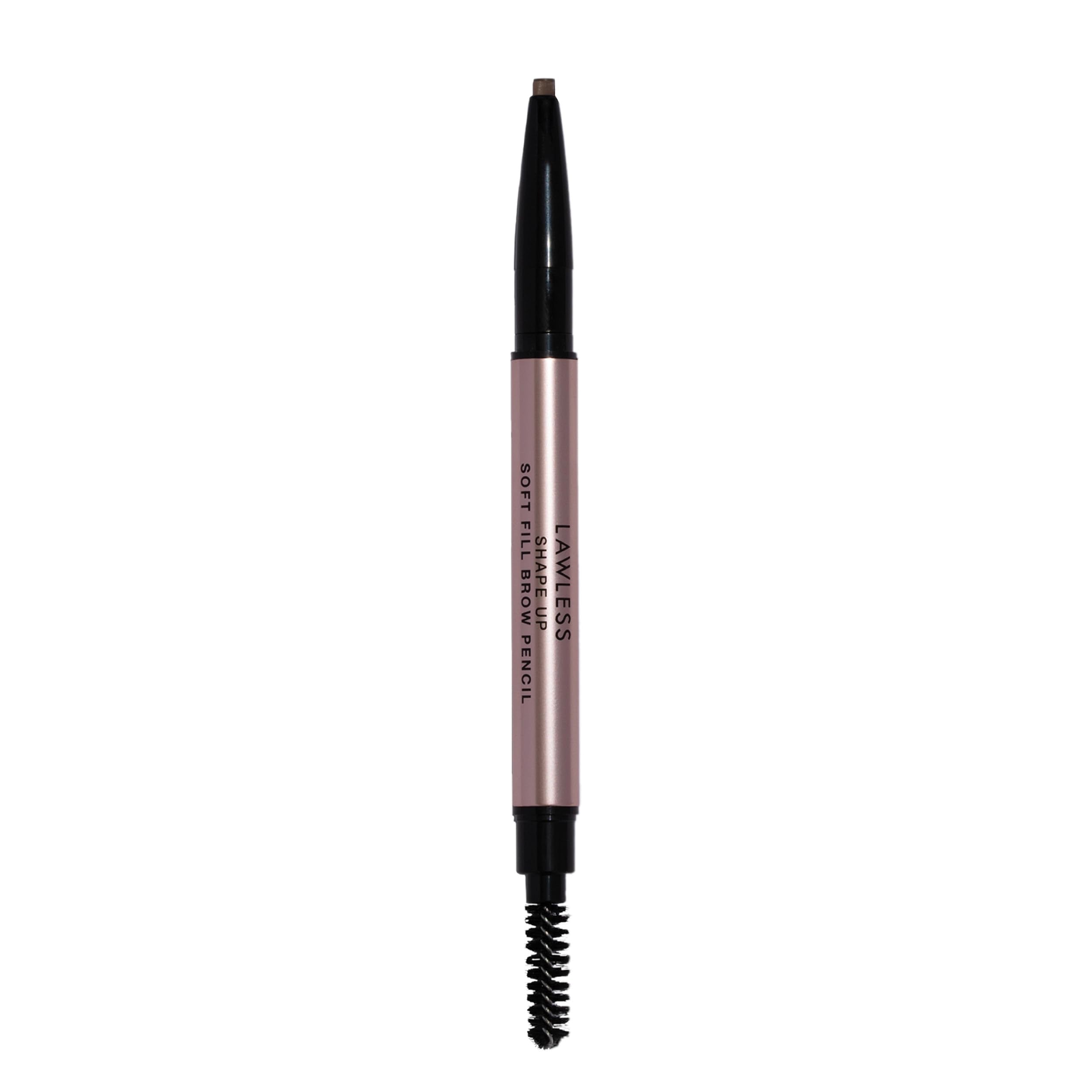 Lawless Shape Up Soft Fill Brow Pencil with oval tip for natural, hair-like strokes
