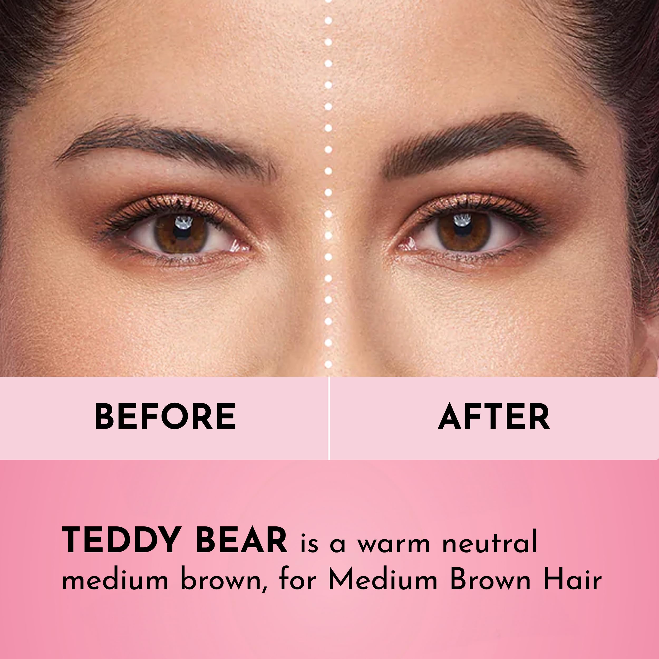 Lawless spoolie blends product for a seamless, natural look.