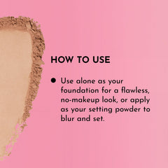 Lawless talc-free powder absorbs oil in the T-zone.