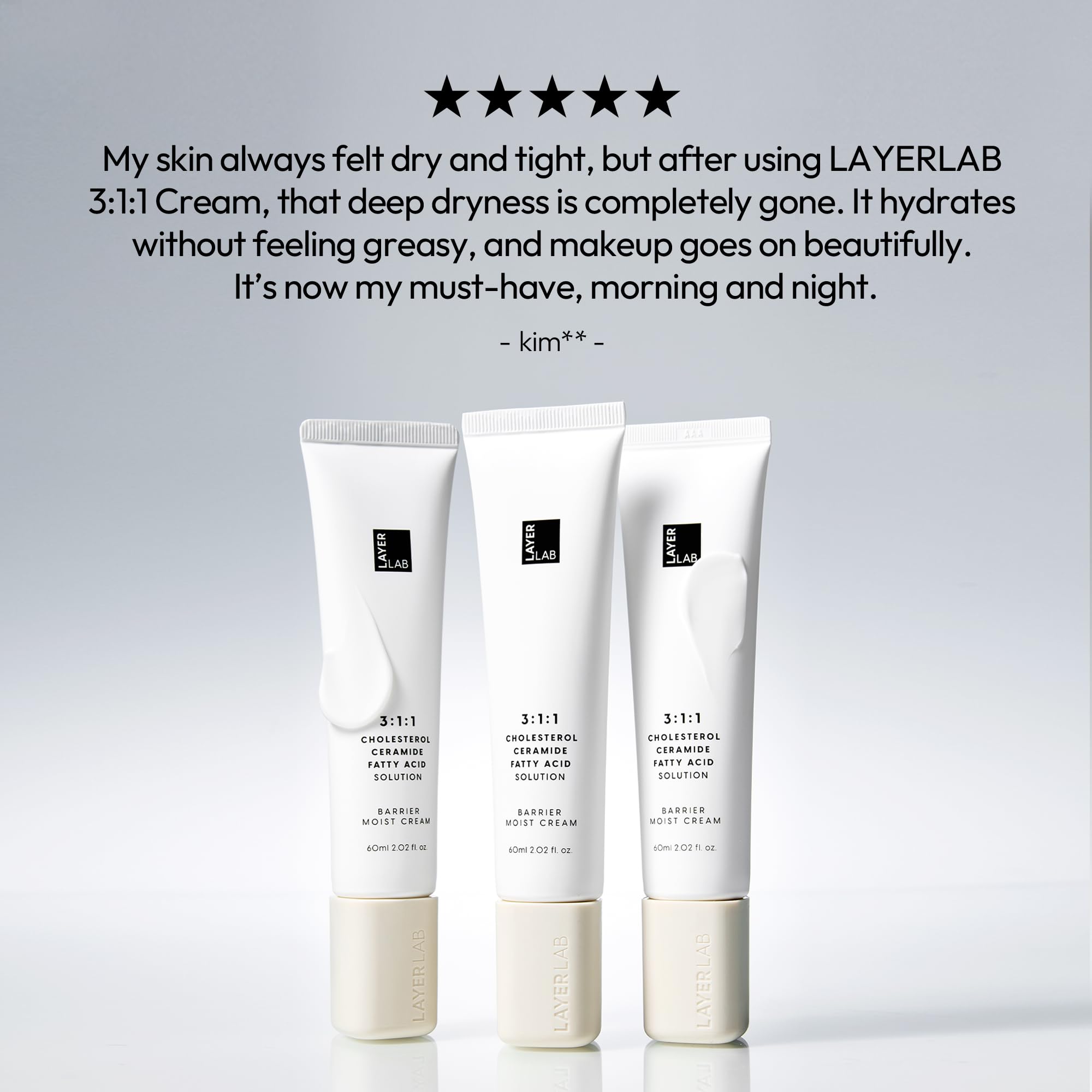 LAYERLAB Barrier Moist Cream packaging detail with premium K-beauty design.
