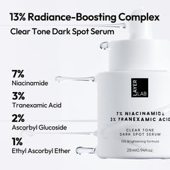 LayerLAB Niacinamide serum texture closeup reveals lightweight, non-sticky finish