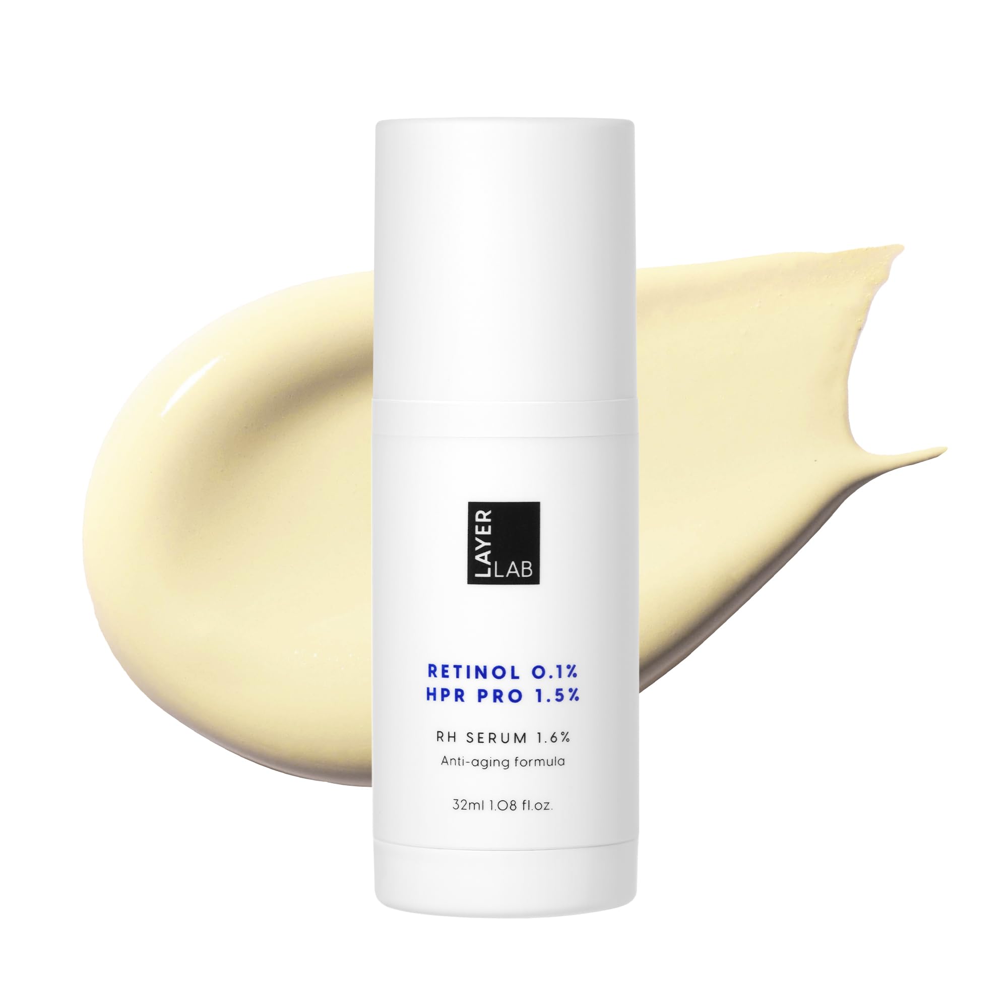 LAYERLAB Triple Retinoid bottle ready for nightly renewal.