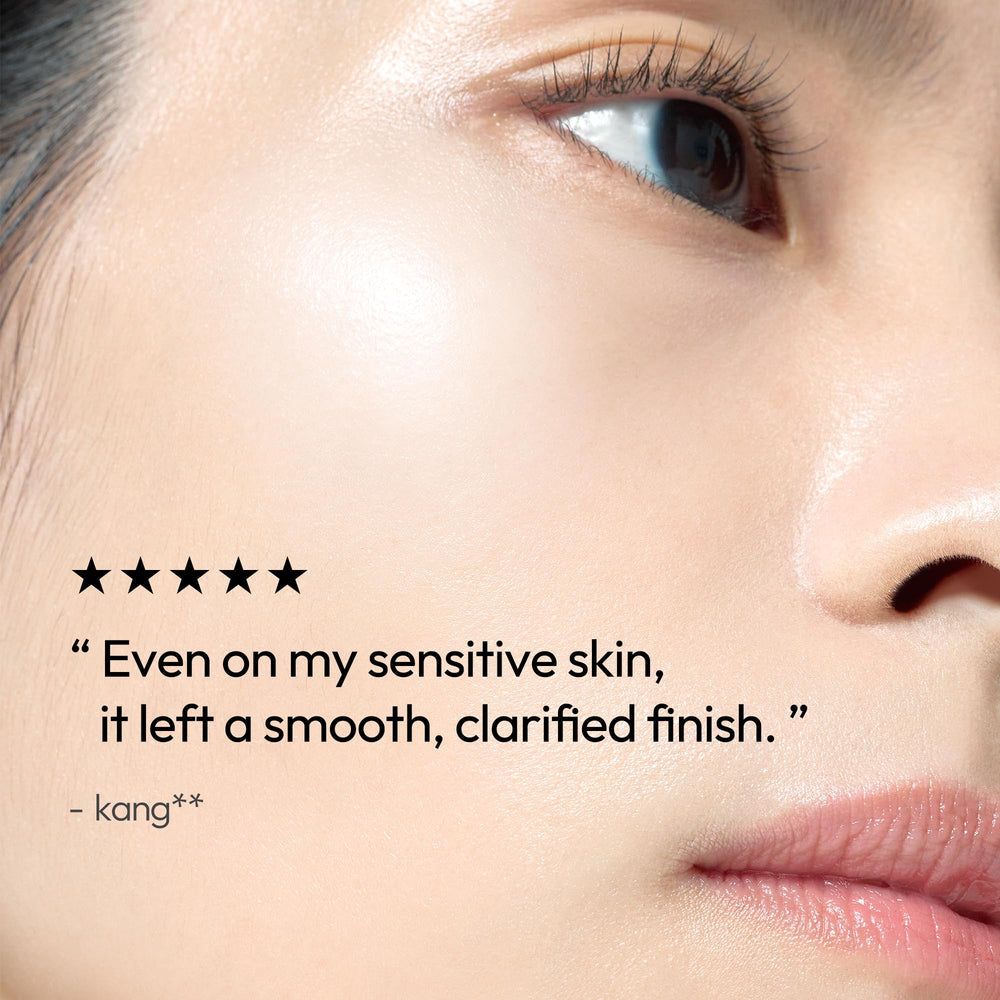 LayerLAB serum layered under moisturizer for a calm night routine.