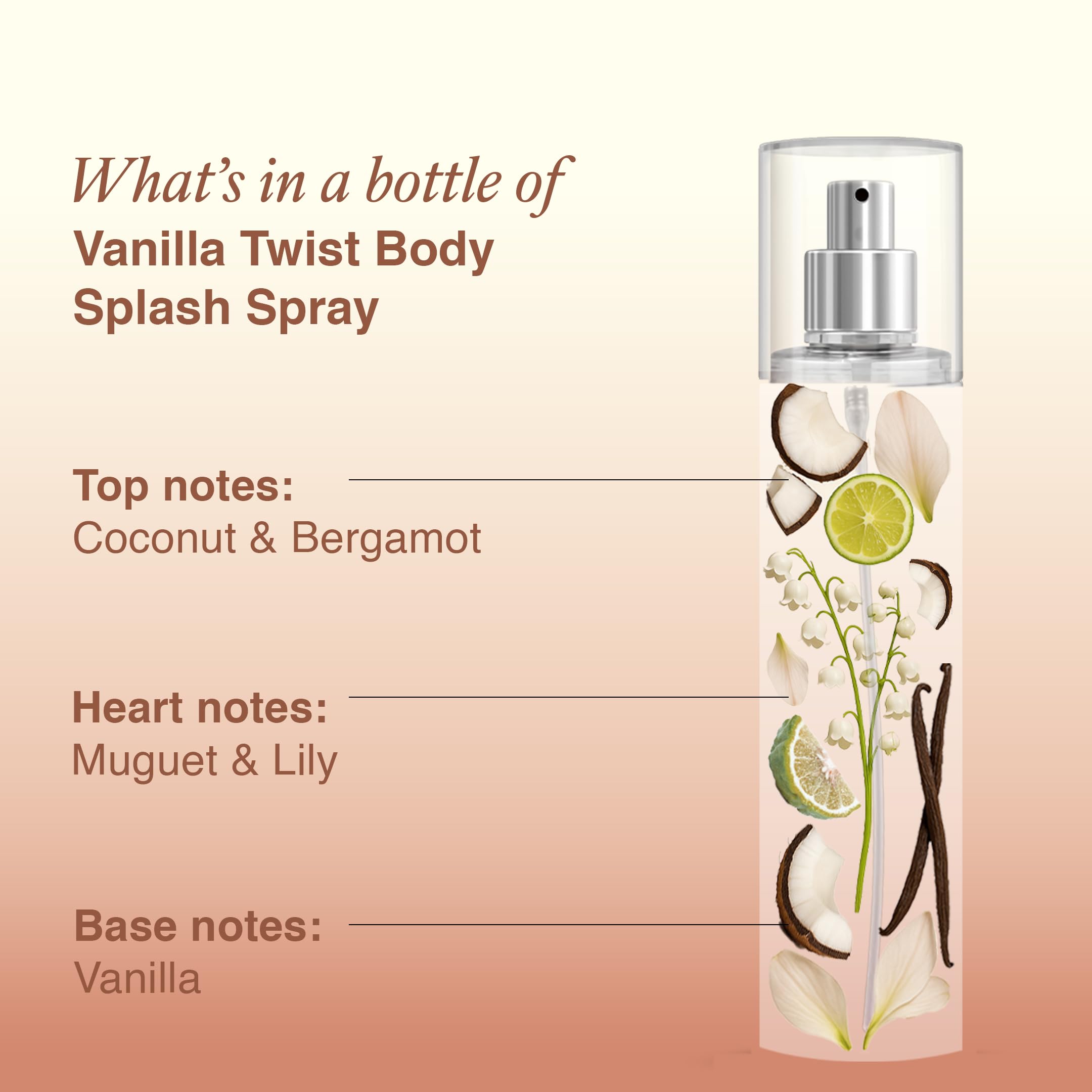 Close-up of Layer'r Wottagirl Vanilla Twist label and 135ml size for easy carry.