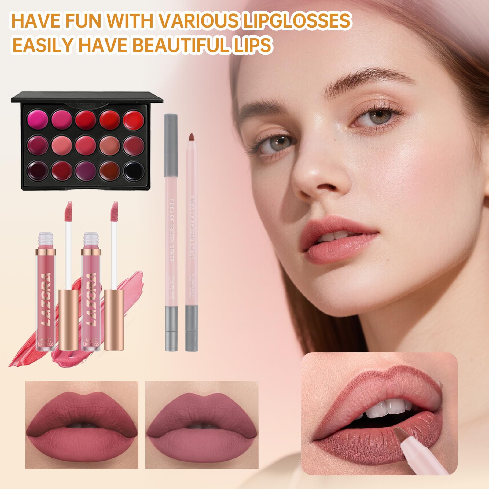 LAZORA mascara wand: adds length and definition to lashes.
