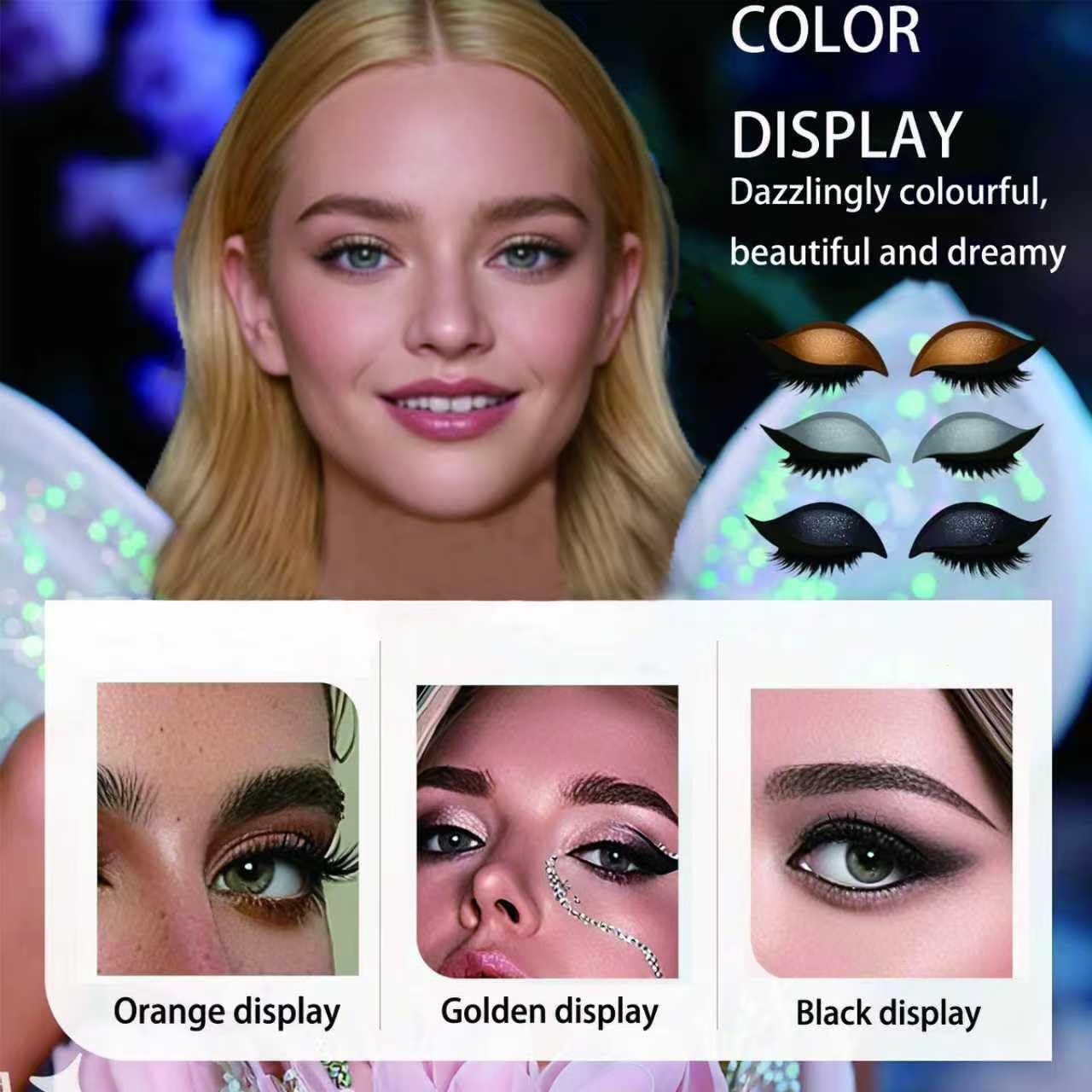 Application steps with patch on lid highlighting ease and no brush required.