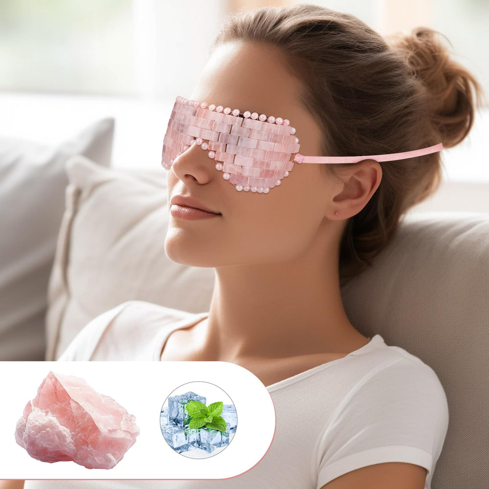 LazyGa gemstone eye mask ideal for professional facials and spa settings.