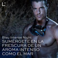 L'Bel Bleu Intense Night packaging box with premium presentation.