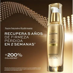 L'Bel Concentre Firmness serum swirl hints at improved skin texture.
