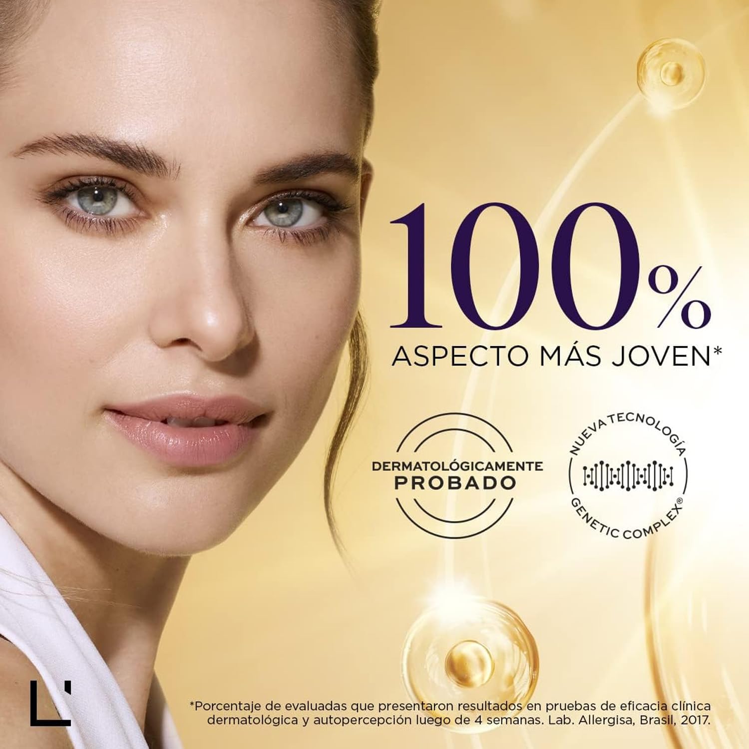L'Bel Concentré Total applied on the face during massage for smooth, hydrated skin.