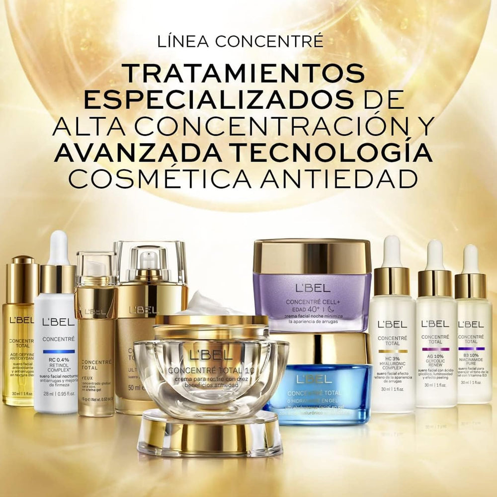 L'Bel Concentré Total Eye Cream suitable for day and night use.