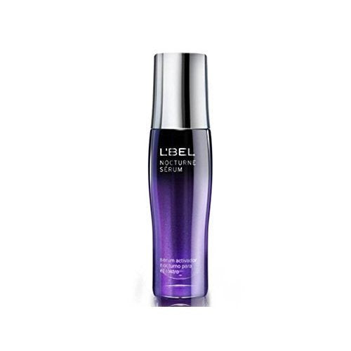 L'Bel Nocturne Serum bottle during night application for overnight hydration