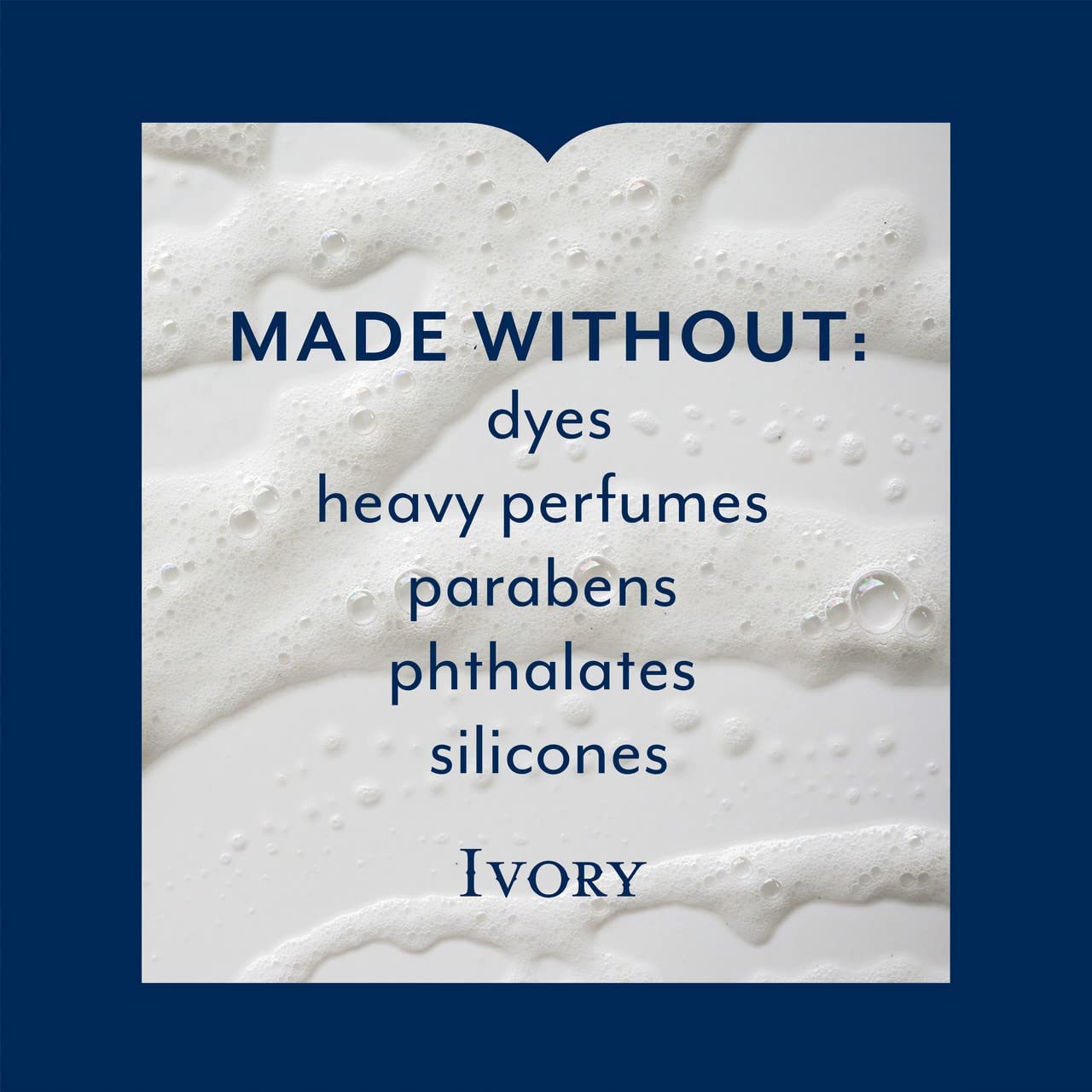 LDREAMAM Ivory Body Wash Original massage on skin shows easy lather.