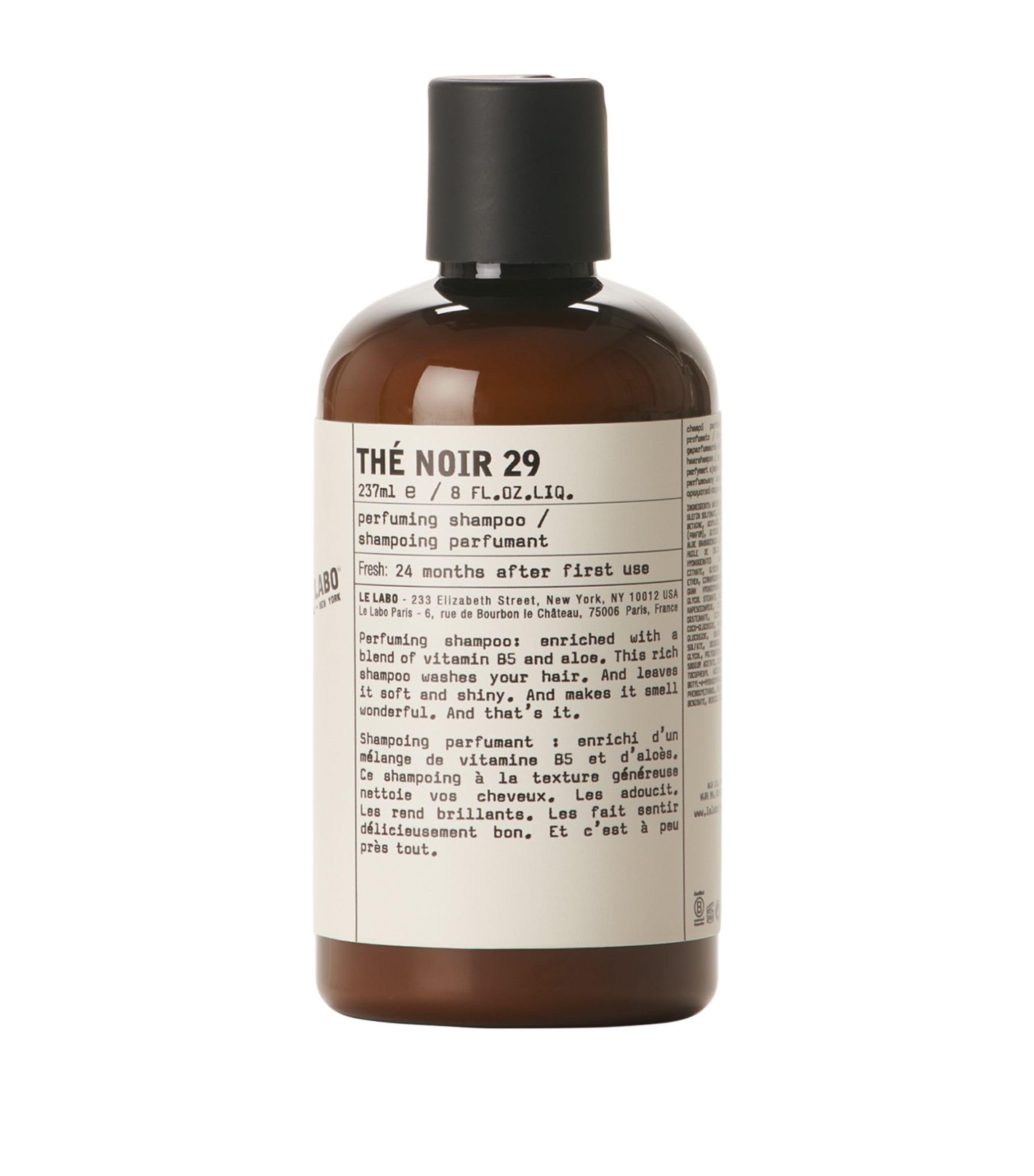 Le Labo Noir 29 shampoo bottle for daily hair care with a refined fragrance.
