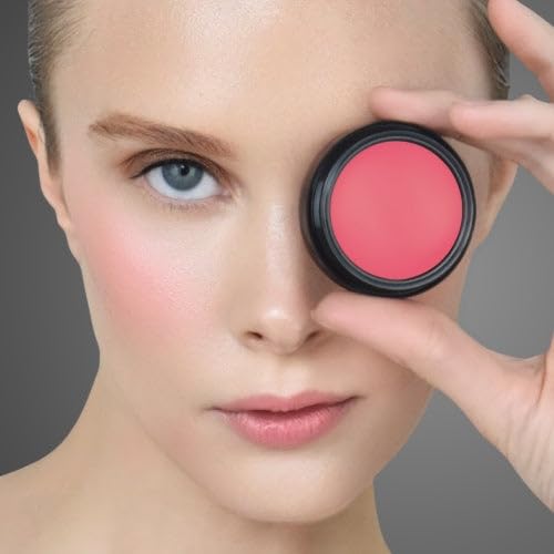 Open compact reveals creamy tint with dewy finish