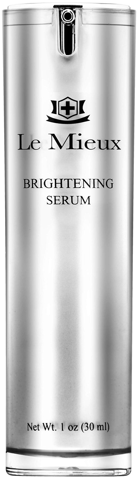 Le Mieux Brightening Serum bottle promotes radiant skin and even tone.