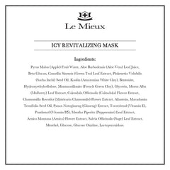 Le Mieux Icy Revitalizing Mask blends French green clay with botanicals for pore balance