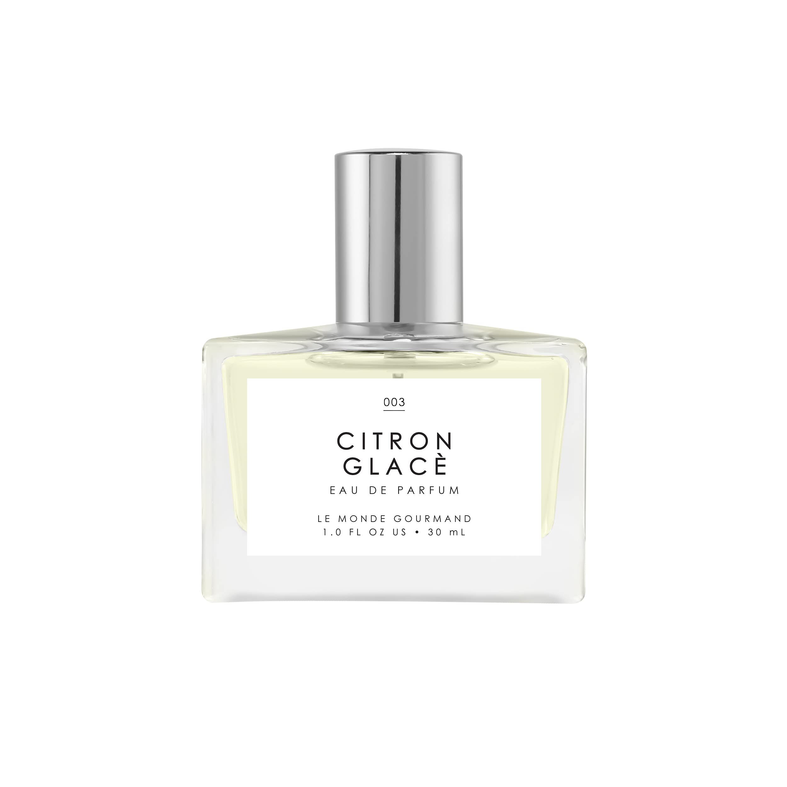 Le Monde Gourmand Citron Glacé bottle front view showing refreshing lemon notes.