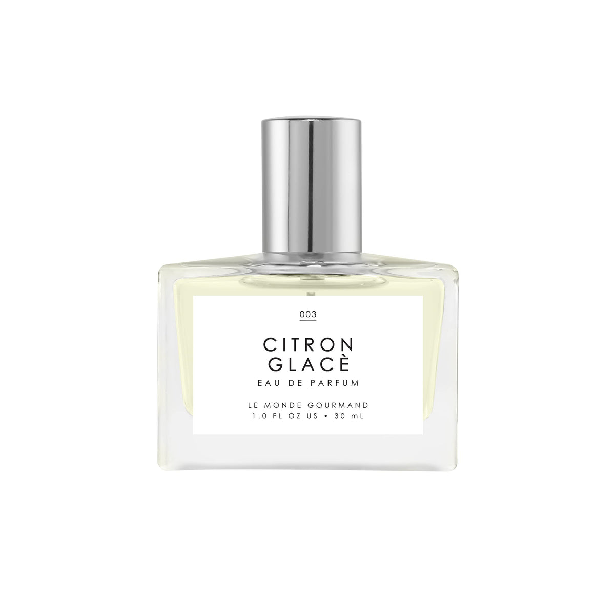 Le Monde Gourmand Citron Glacé bottle front view showing refreshing lemon notes.