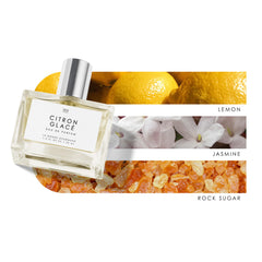 Le Monde Gourmand Citron Glacé perfume mist on skin yields a soft aura.