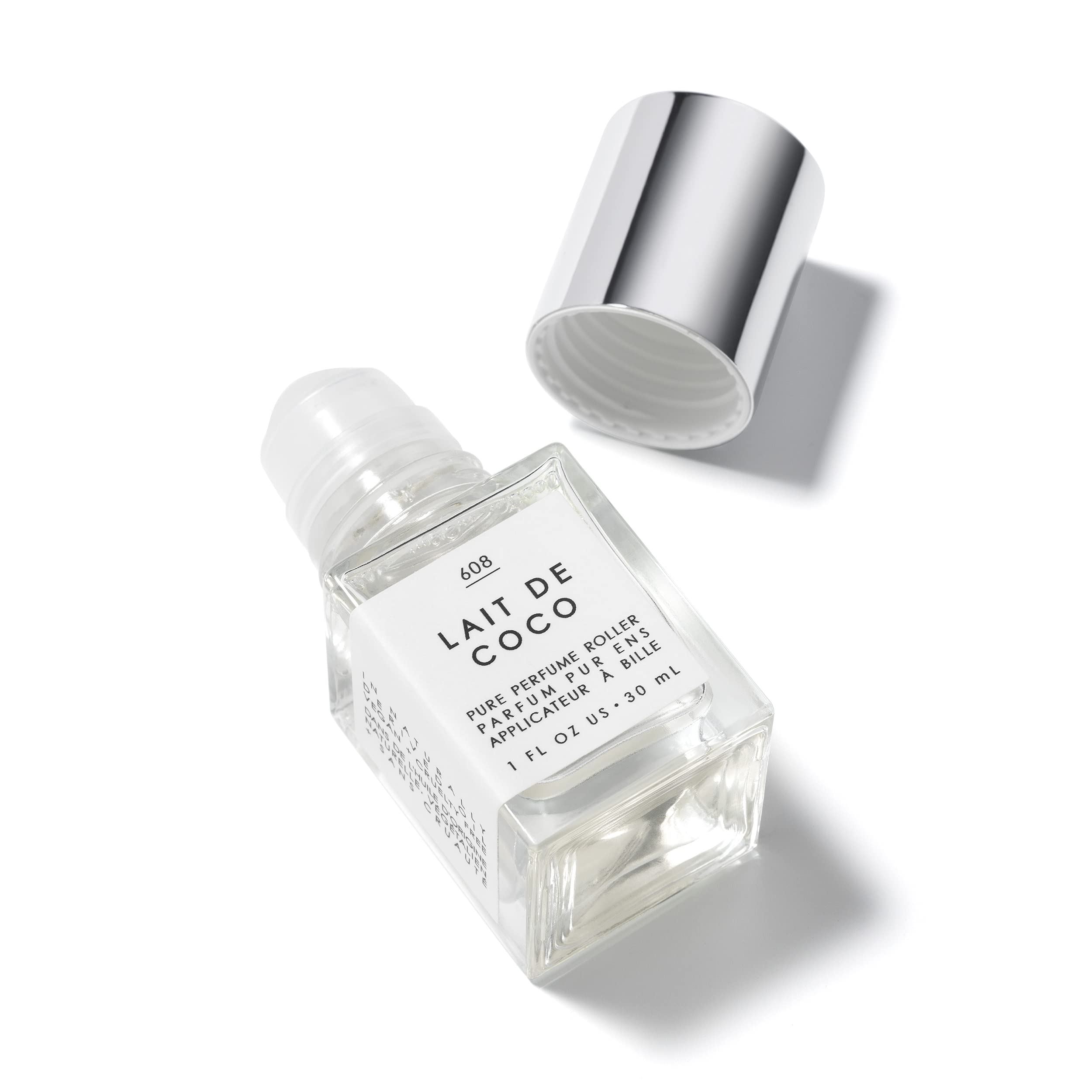 Le Monde Gourmand Coconut Milk Perfume Oil label closeup highlights branding