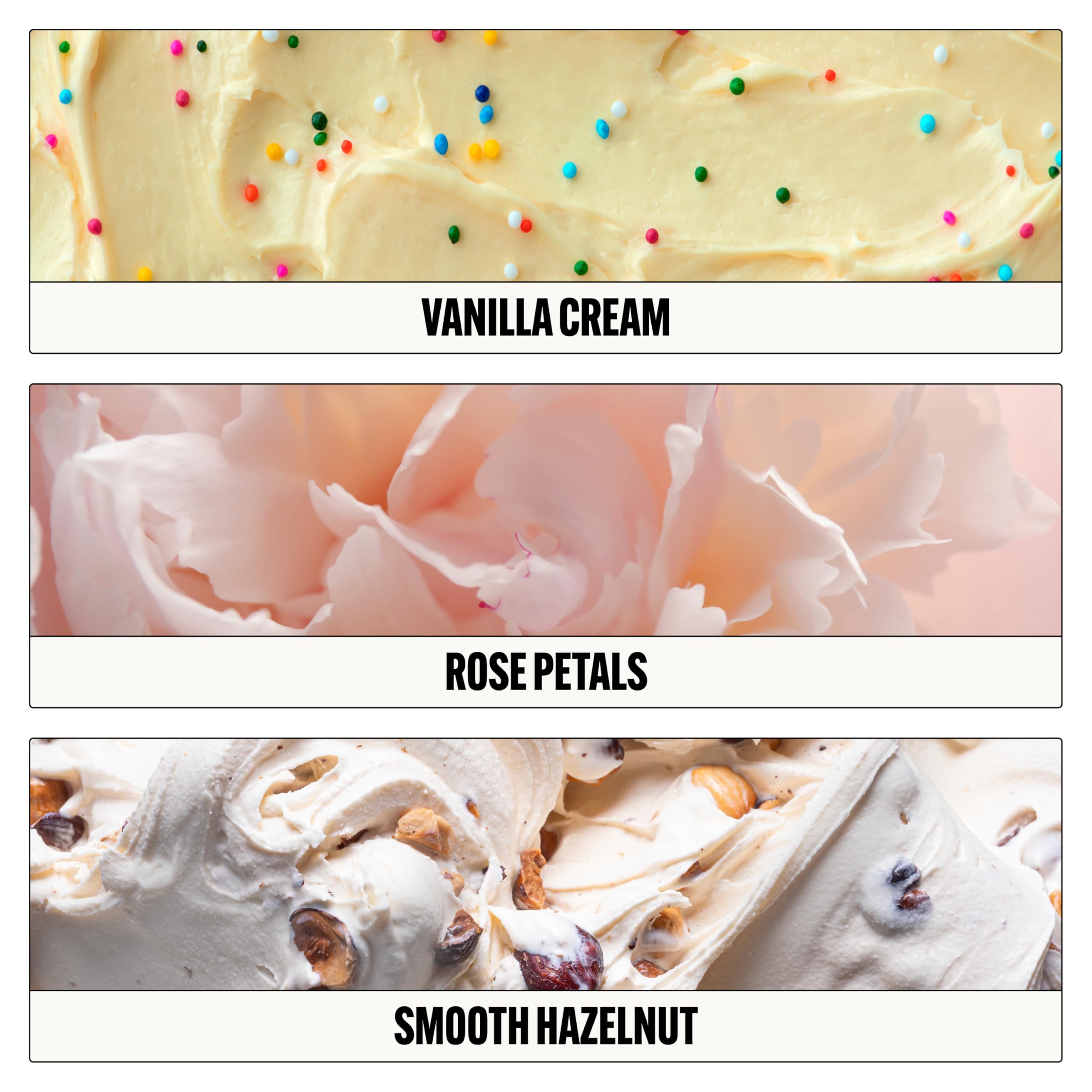 Le Monde Gourmand Confetti Dore spray action demonstrates easy application.