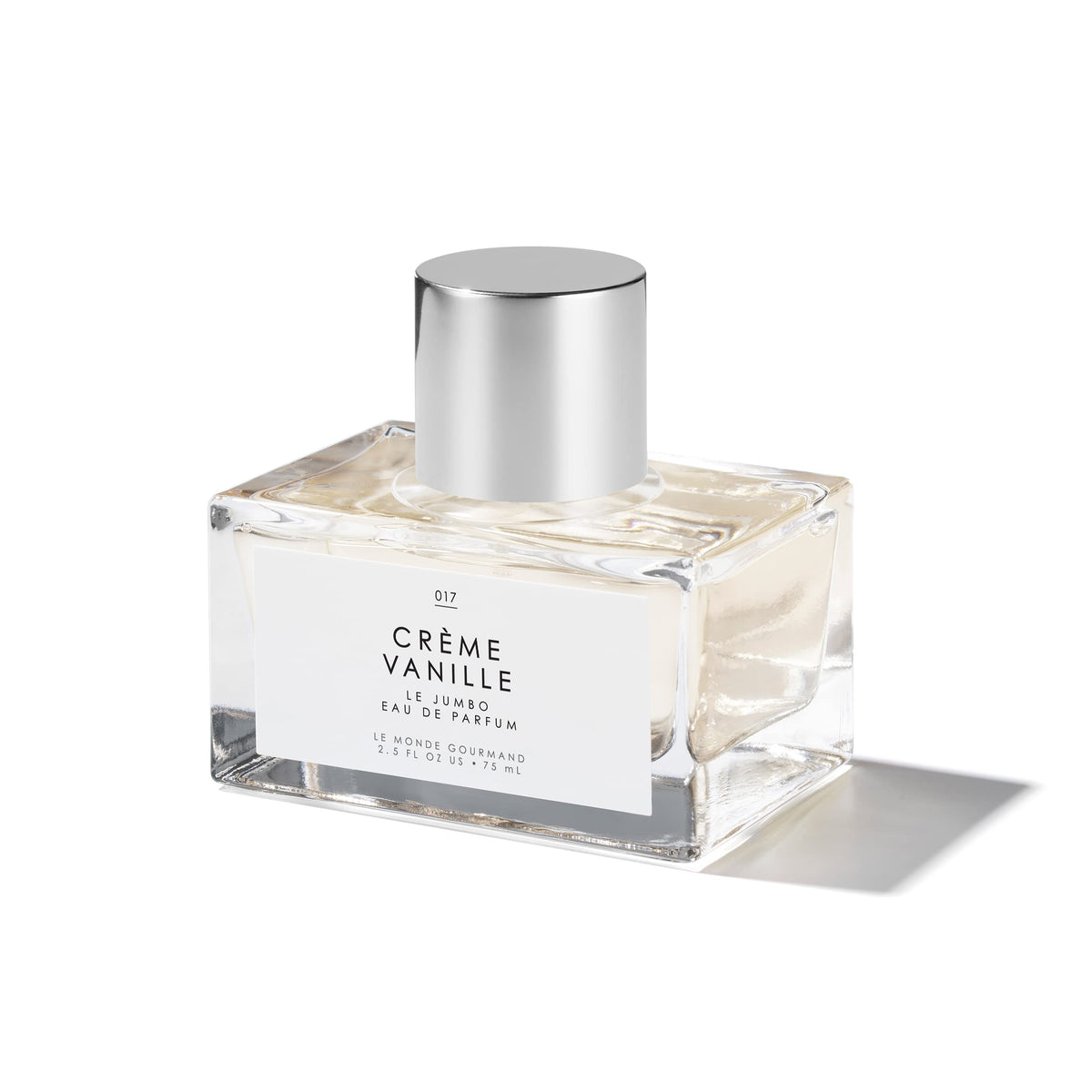 Le Monde Gourmand Crème Vanille bottle, warm vanilla aroma for daily wear.