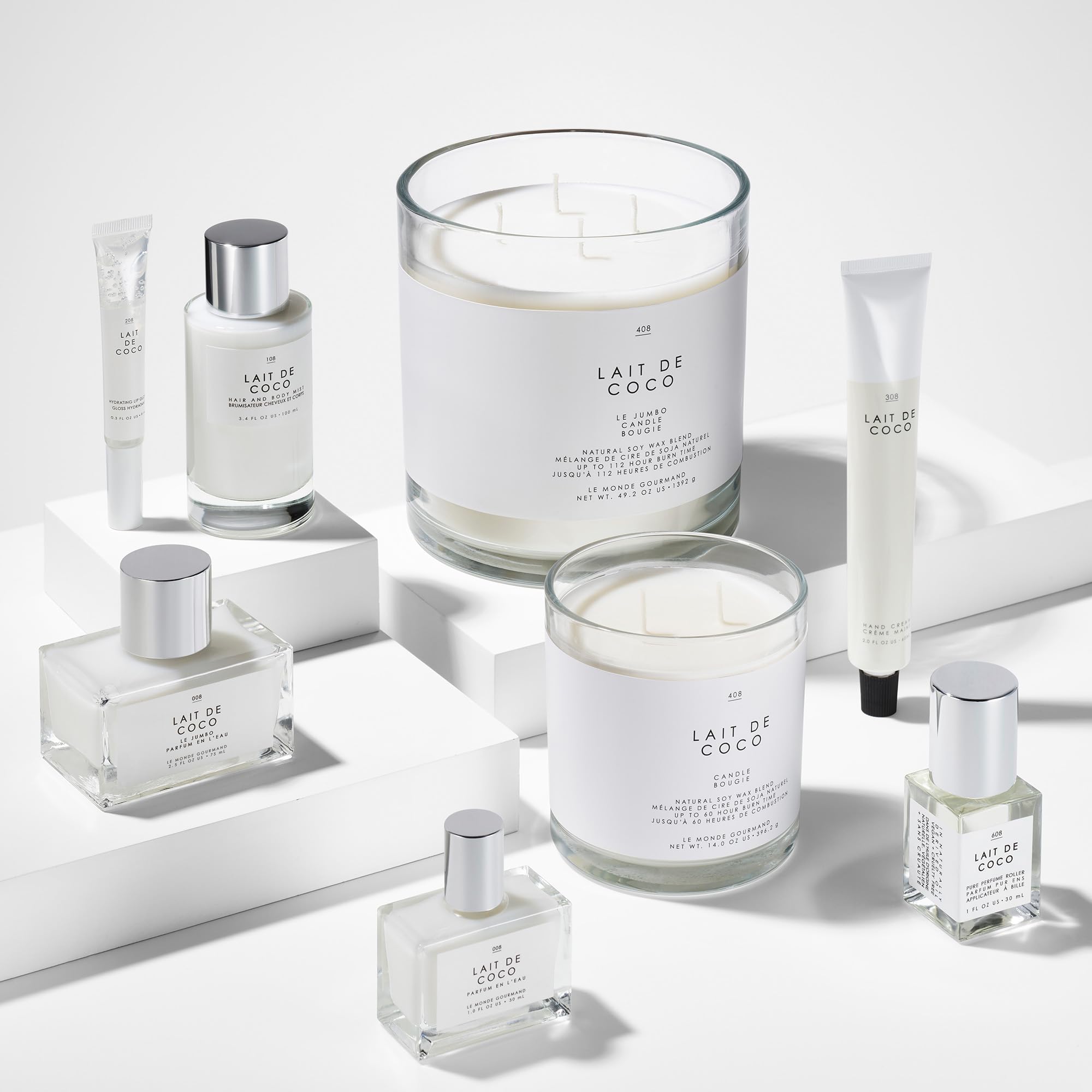 Le Monde Gourmand Lait de Coco pairing with Body Oil for layering.