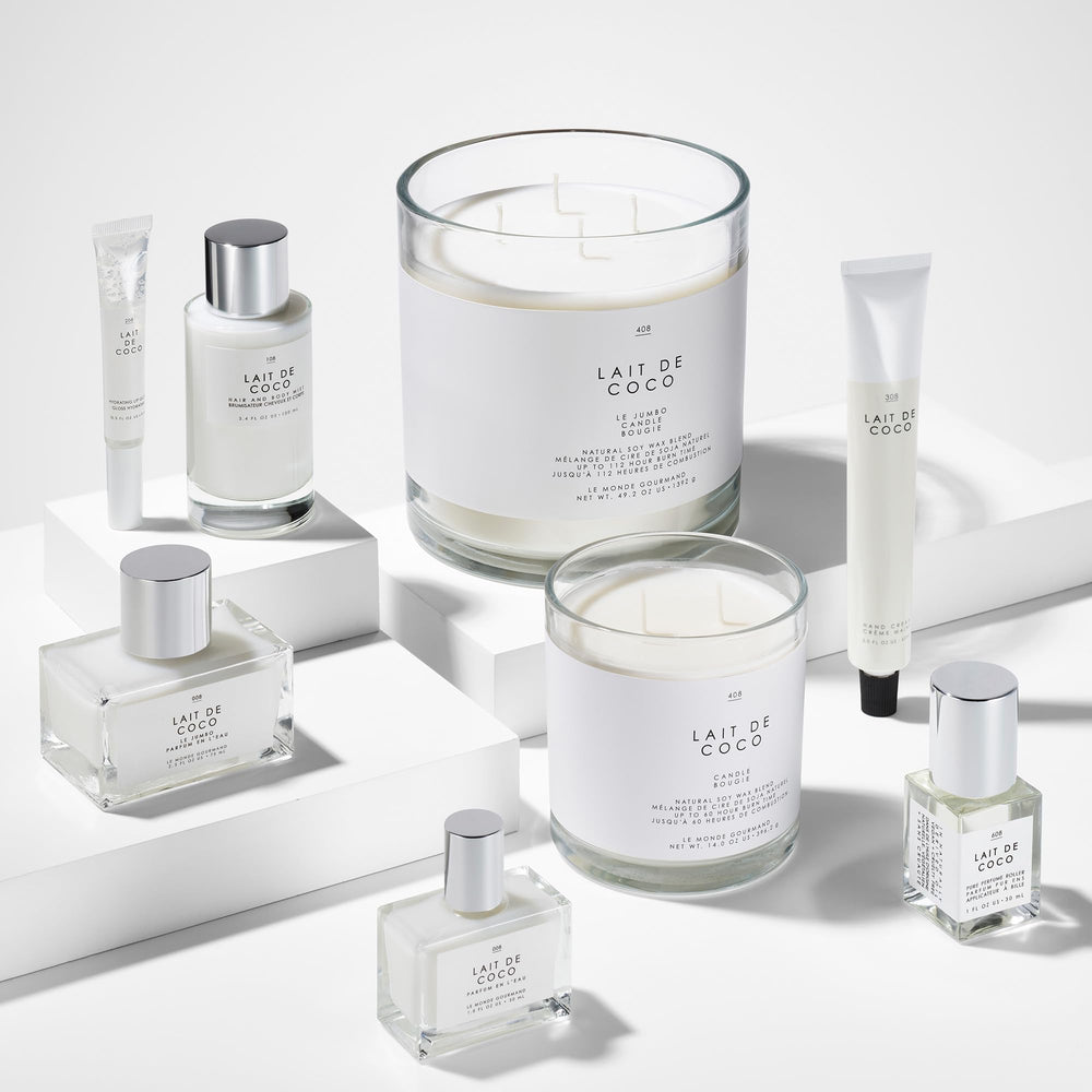 Le Monde Gourmand Lait de Coco pairing with Body Oil for layering.