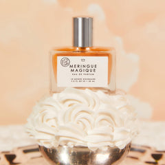 Le Monde Gourmand Meringue Magique gardenia note for lush bouquet