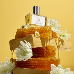 Le Monde Gourmand Miel Bébé notes map visualizes honey blossom and orange sweetness