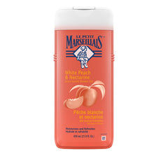 Le Petit Marseillais White Peach & Nectarine bottle with fruity fragrance.