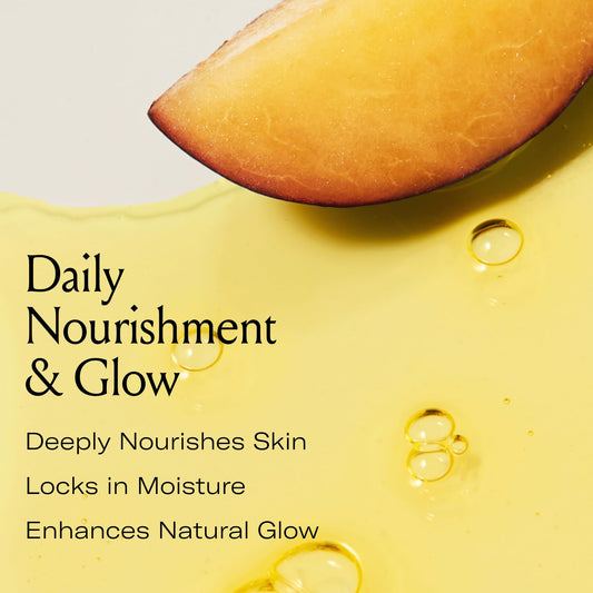 Le Prunier Plum Beauty Oil dropper enables precise dosing for smooth application.