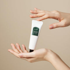 LEADERS Green Collagen Eye Cream packaging box showcases eco-conscious vegan product.