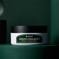 LEADERS Green Collagen Wide Fit Eye Patch covers both eye contour and smile lines.