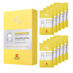 Leaders Insolution collagen lifting mask packaging ready to use for plump hydration.