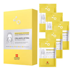 Leaders Insolution Collagen Lifting Mask serum-soaked sheet delivering deep hydration and elasticity support