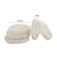 Leadigol loofah slice used for gentle pet grooming and cleansing