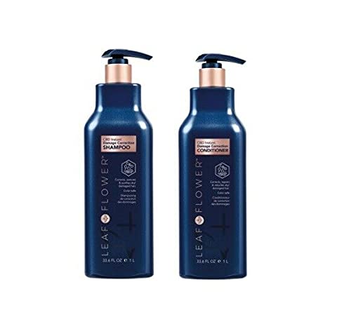 Leaf & Flower Instant Damage Conditioner bottle, embracing moisture for easier detangling and shine.