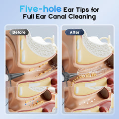 Lebbtl Single-hole silicone tips deliver targeted cleaning.