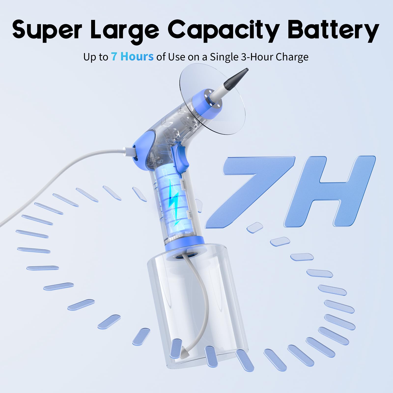 Lebbtl Type-C charging cable keeps the device ready.