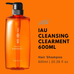 Close-up of creamy foam from Lebel IAU Cleansing Clearment Shampoo for gentle cleansing