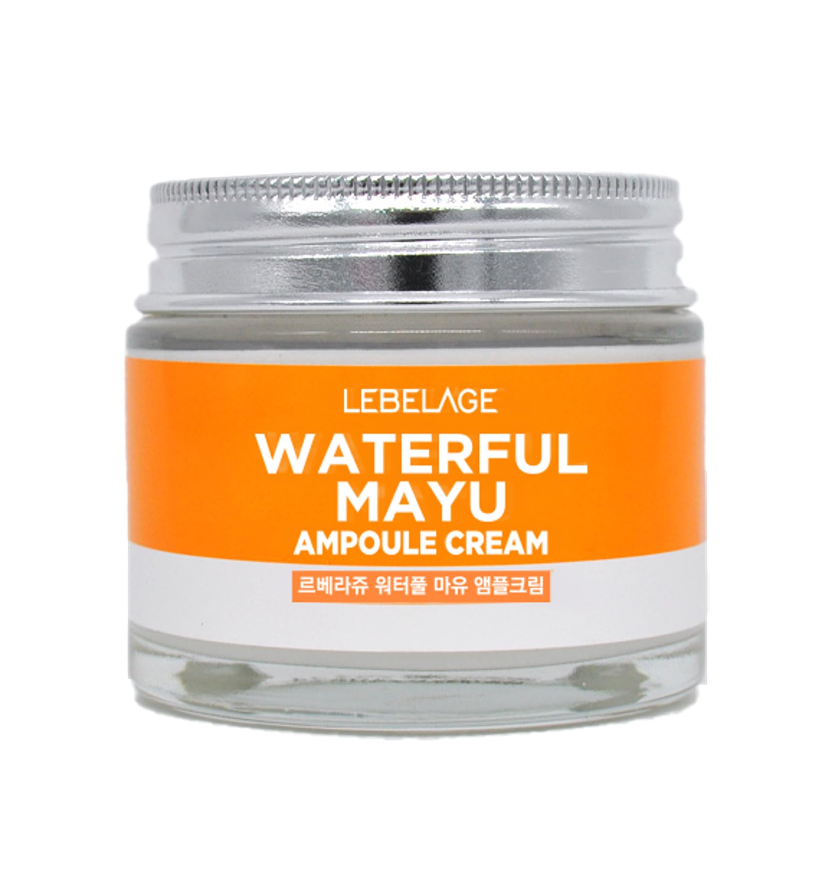 LEBELAGE Waterful Mayu Ampoule Cream jar provides hydrating, soothing care with a lightweight, dewy finish.