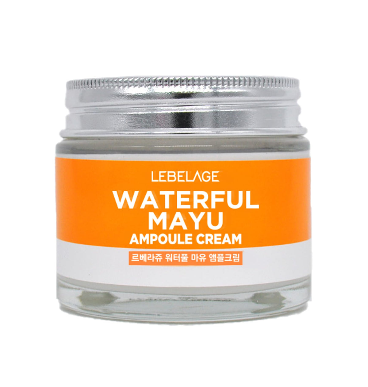 LEBELAGE Waterful Mayu Ampoule Cream jar provides hydrating, soothing care with a lightweight, dewy finish.