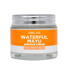 LEBELAGE Waterful Mayu Ampoule Cream jar provides hydrating, soothing care with a lightweight, dewy finish.