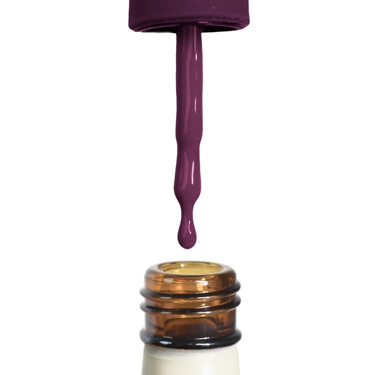 Lechat Antonella dark purple gel polish delivering a rich, lasting finish.