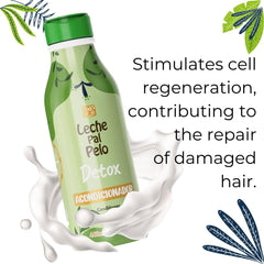 Hair after wash shows natural shine from detox formula.