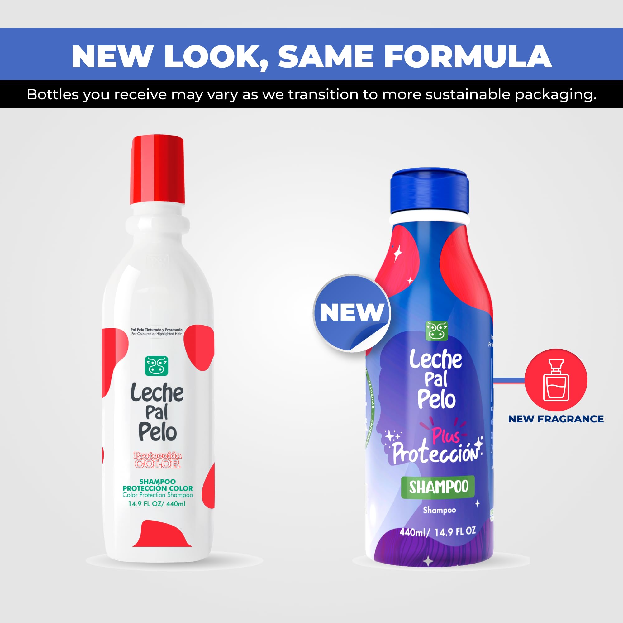 Hair strands washed with Leche Pal Pelo color guard shampoo showing shine