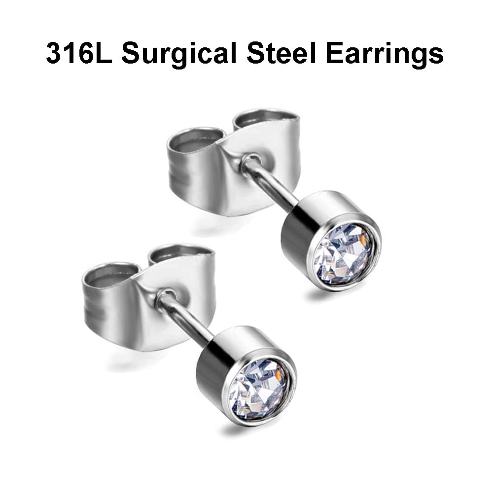 LECIEL 18K gold-plated gun studs for elegant, hypoallergenic wear