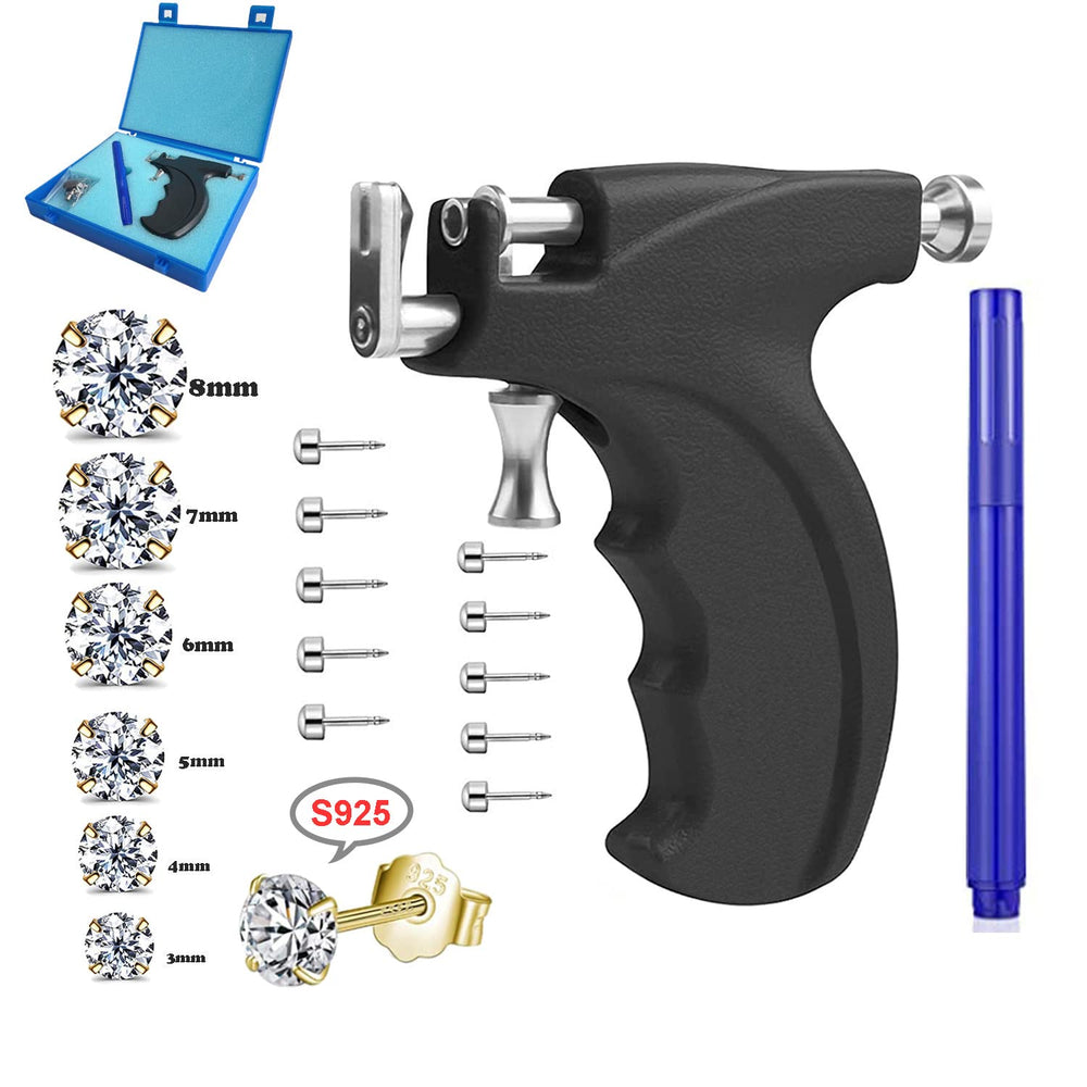 LECIEL professional ear piercing gun kit on white background for at-home piercing